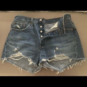 Levi 501 denim shorts